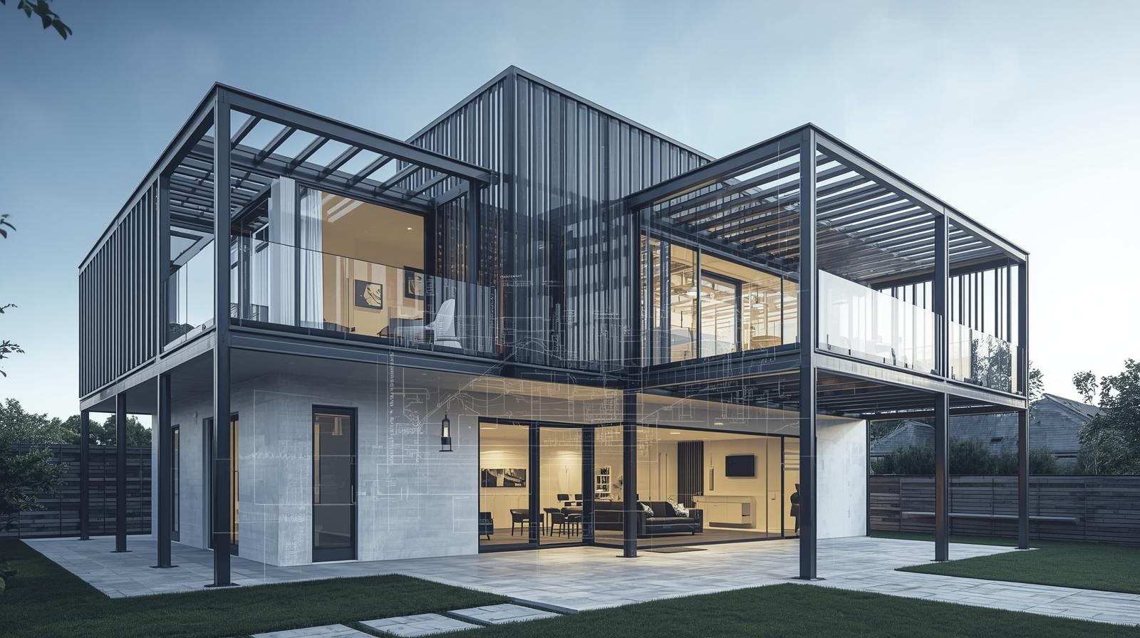 שלד פלדה דקת דופן